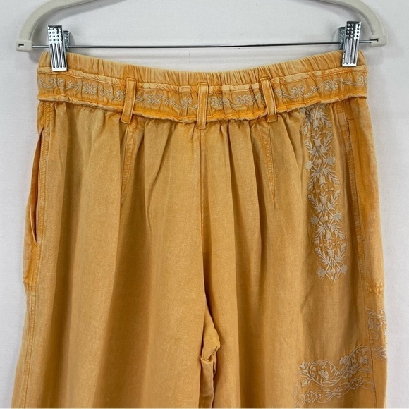 Anthropologie Pants -  Embroidered Linen size small - Picture 8 of 15